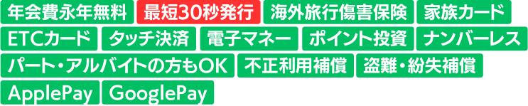 三井住友カード（NL）のスペック