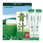 世田谷自然食品 乳酸菌が入った青汁 100億個の乳酸菌と野菜の栄養青汁 (すっきり 飲みやすい/抹茶 風味) 乳酸菌 御歳暮 食物繊維 野菜不足改善 (粉末タイプ / 3.2g×30包入り/ 国産 大麦若葉 クマザサ) 乳酸菌入り青汁 抹茶 ドリンク (1箱(30包入り))