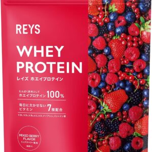 REYS レイズ ホエイ プロテイン 山澤 礼明 監修 1kg 国内製造 ビタミン7種配合 WPCプロテイン ぷろていん ホエイプロテイン (ミックスベリー風味)