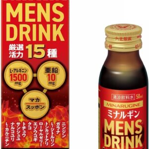 ミナルギン MENS DRINK 50mL 大正製薬 厳選活力15種配合 男の自信、みなぎる L-アルギニン 亜鉛 マカエキス スッポンエキス末 オタネニンジンエキス ガラナエキス L-シトルリン トンカットアリエキス他