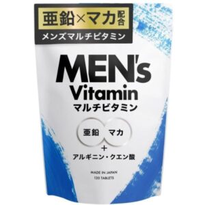 アンビーク メンズマルチビタミン 亜鉛 マカ 錠剤 ビタミン14種 クエン酸 アルギニン シトルリン 即効チャージ 持続型 栄養機能食品 ビオチン (1袋)