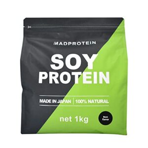 MAD PROTEIN(マッドプロテイン) ソイプロテインノーフレーバー プレーン 国内加工 大豆 無添加 植物性プロテイン (1kg)