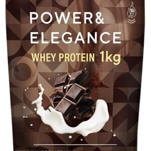 逗子食品 ホエイプロテイン POWER&ELEGANCE パワー＆エレガンス 1kg ミルクチョコ味 本格チョコレート 国内製造