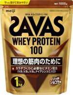 ザバス(SAVAS) ホエイプロテイン100 リッチショコラ味 1㎏ 明治【Amazon.co.jp限定】