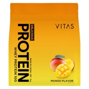 VITAS (バイタス) ホエイ プロテイン 100 マンゴー風味 WPCプロテイン 国内製造 1kg