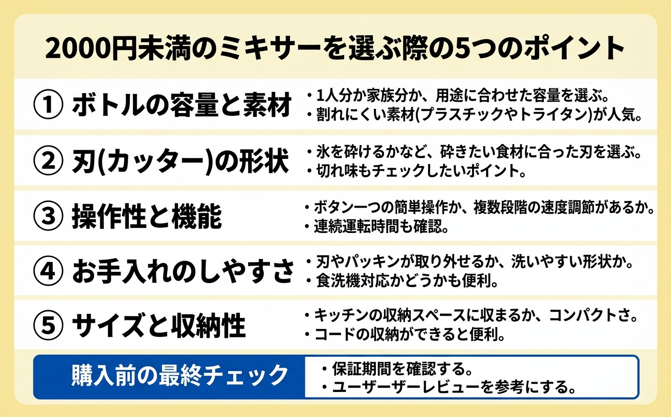 選び方チェックリスト