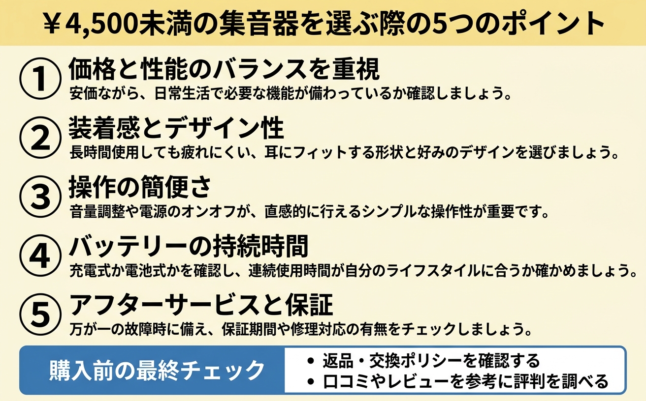 選び方チェックリスト