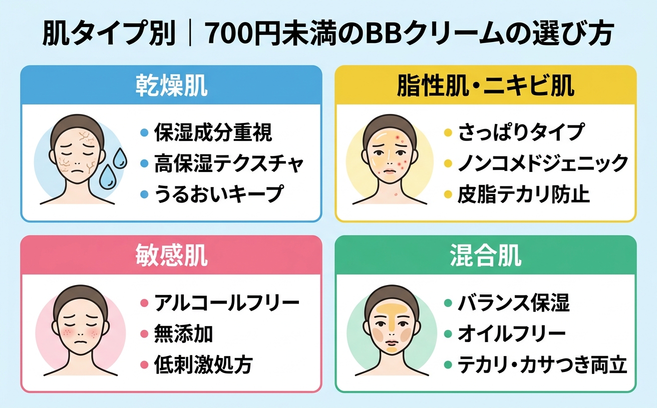 肌タイプ別選び方ガイド