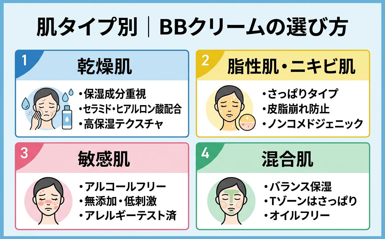 肌タイプ別選び方ガイド