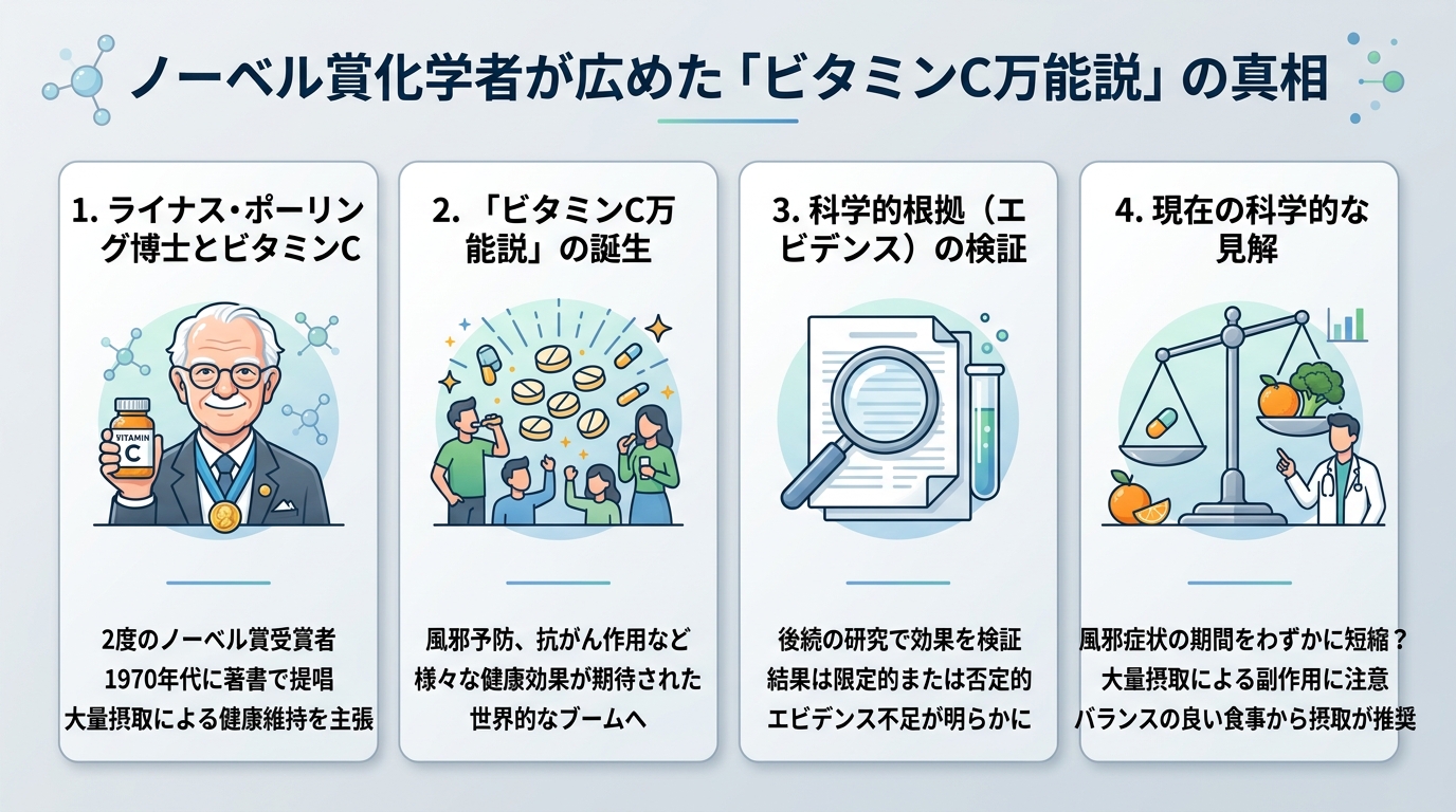 ノーベル賞化学者が広めた「ビタミンC万能説」の真相