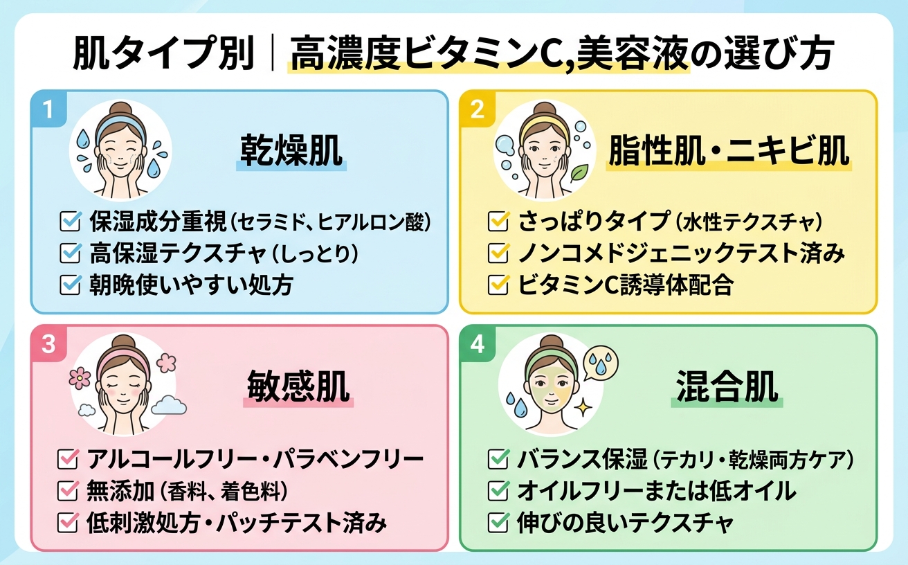 肌タイプ別選び方ガイド