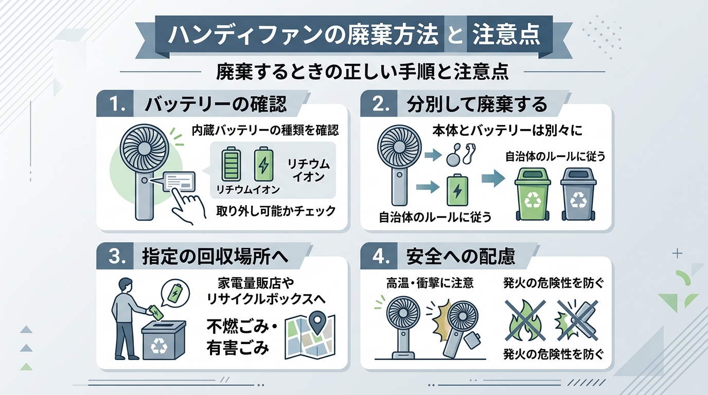 廃棄するときの正しい手順と注意点
