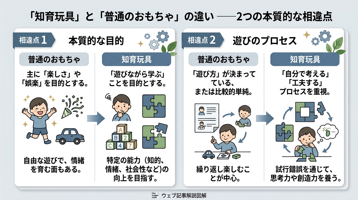 普通のおもちゃとの違い——2つの本質的な相違点