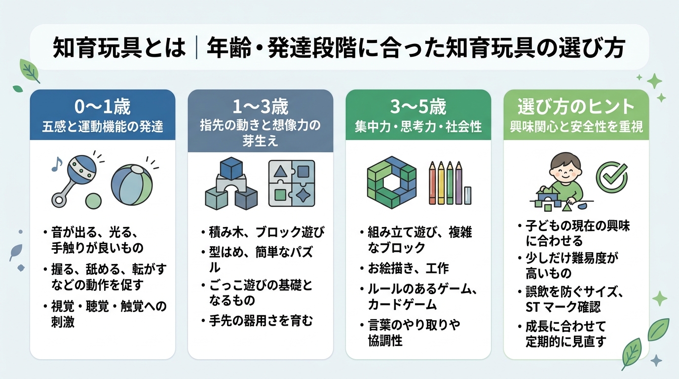 年齢・発達段階に合った知育玩具の選び方