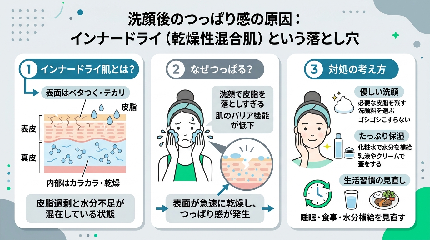 インナードライ(乾燥性混合肌)という落とし穴