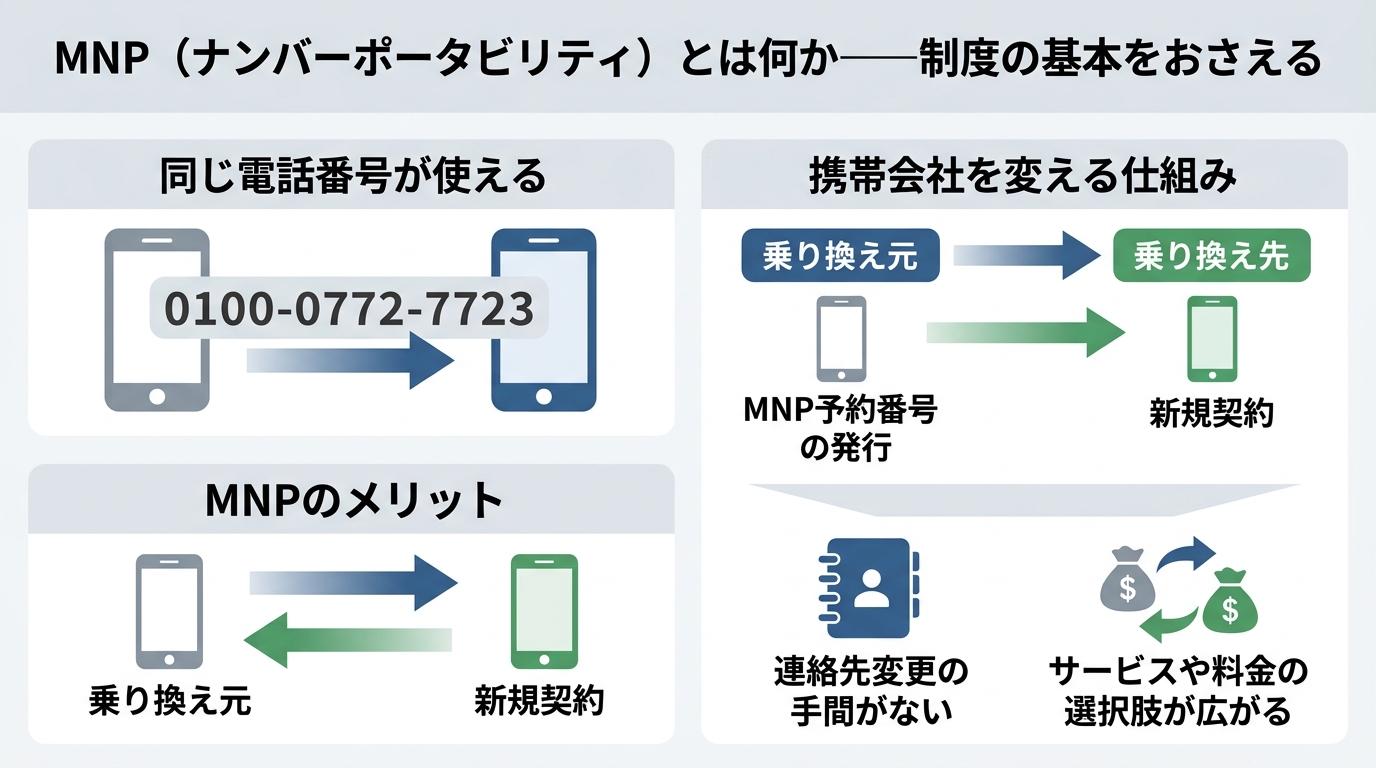MNP(ナンバーポータビリティ)とは何か——制度の基本をおさえる
