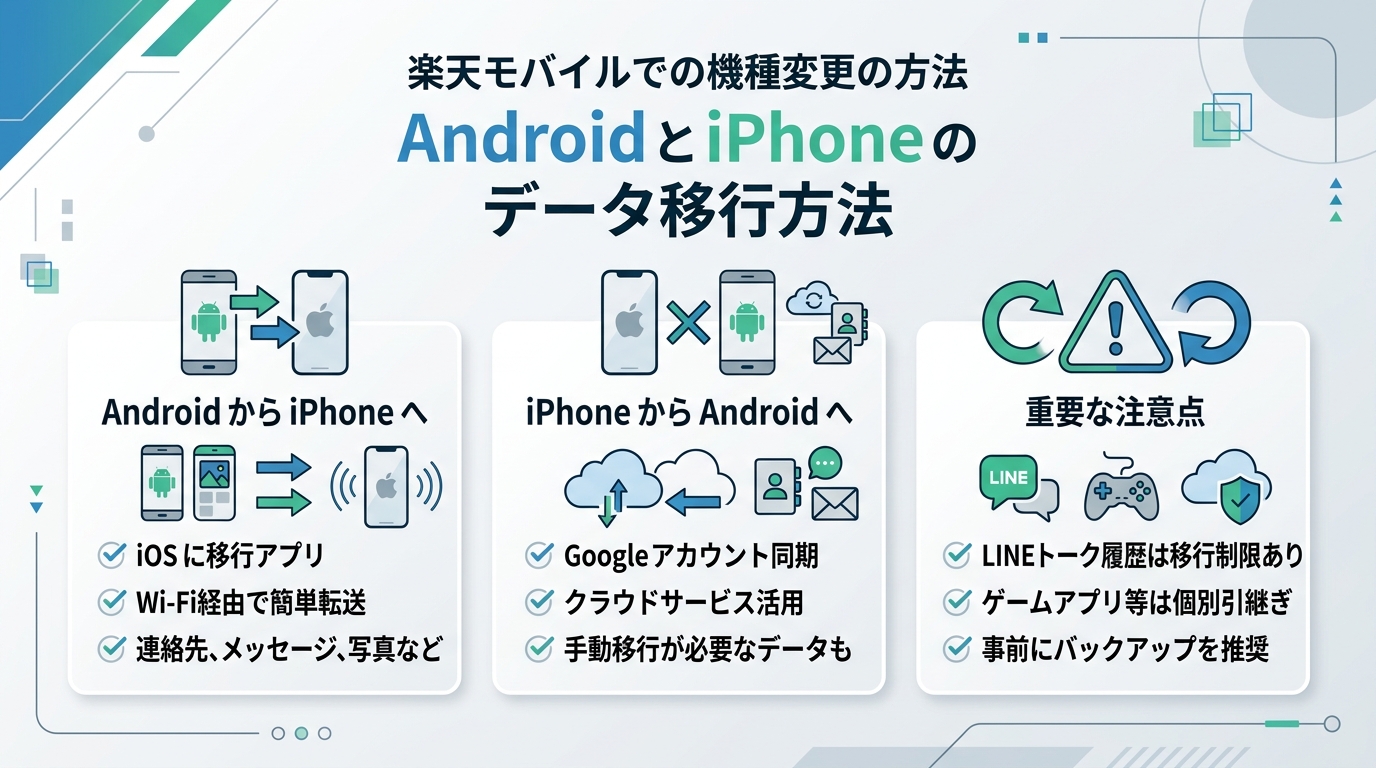 AndroidとiPhoneのデータ移行方法