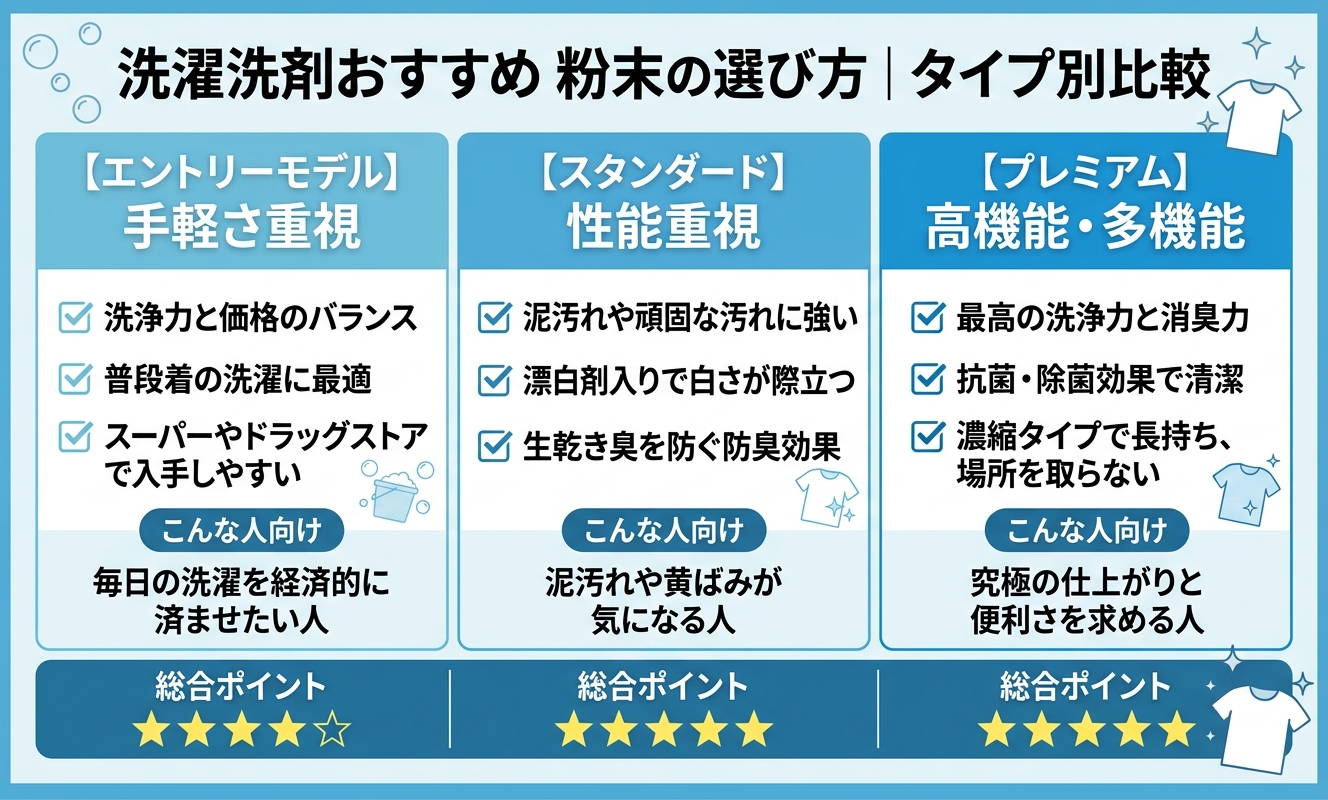 タイプ別比較・選び方ガイド