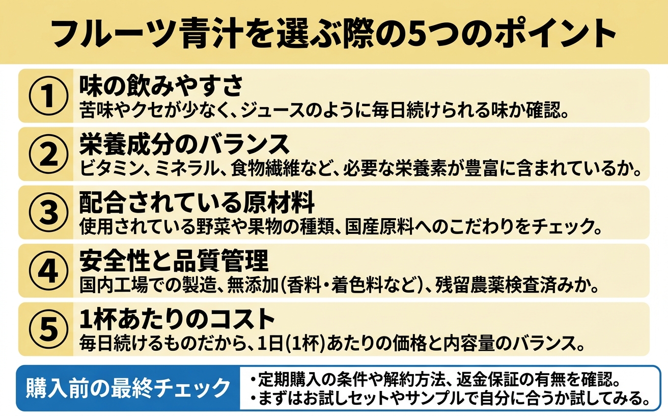 選び方チェックリスト
