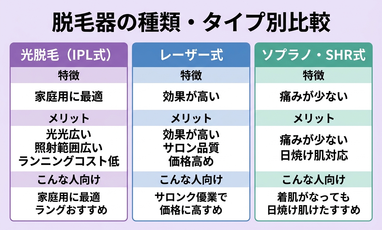 タイプ別比較ガイド