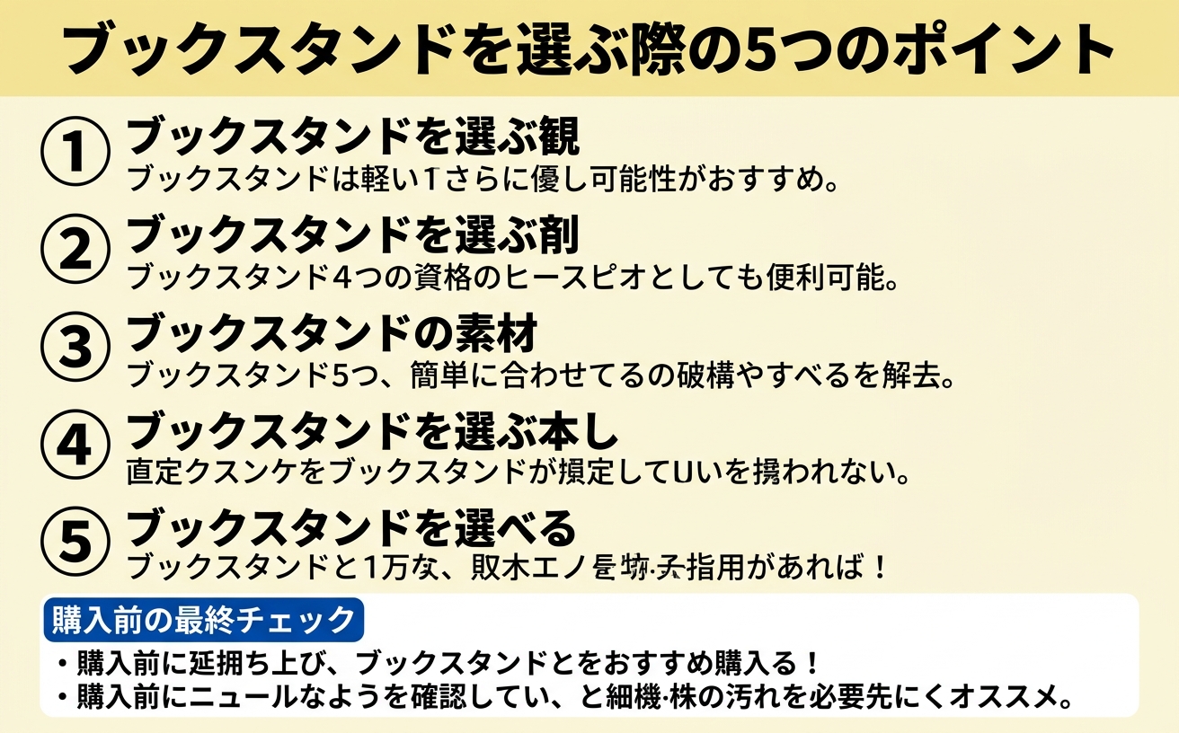 選び方チェックリスト