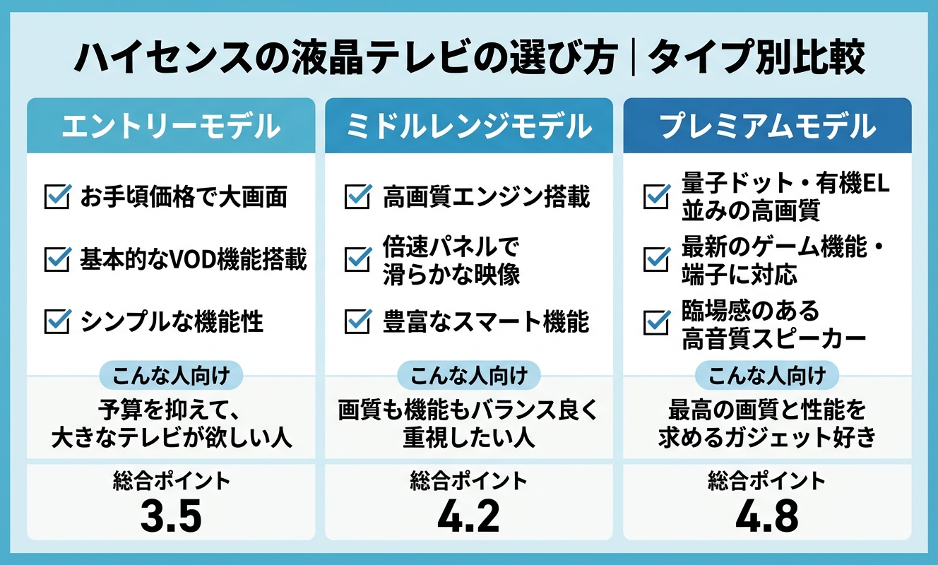 タイプ別比較・選び方ガイド