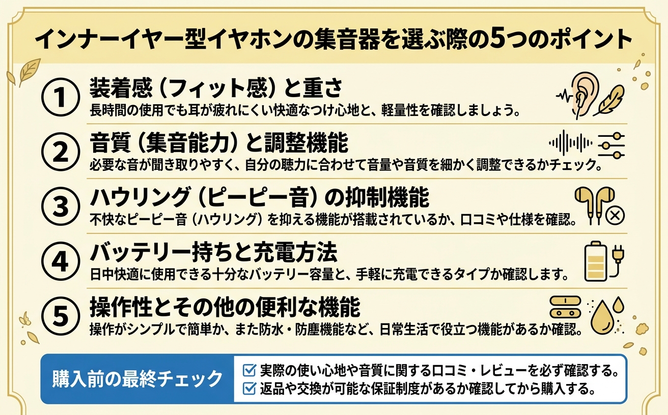 選び方チェックリスト