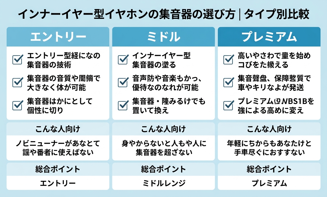タイプ別比較・選び方ガイド
