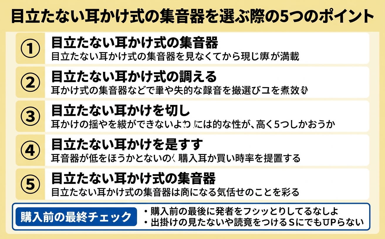 選び方チェックリスト