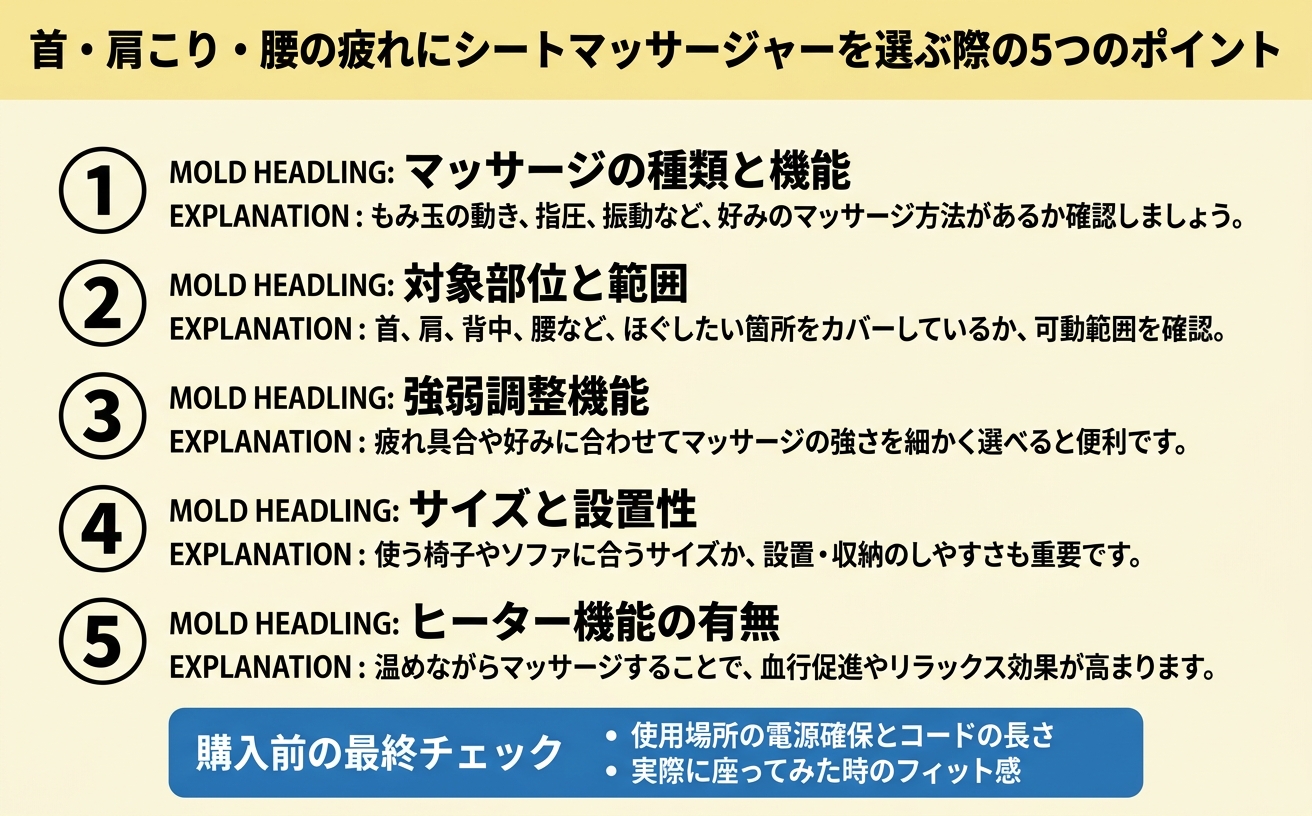選び方チェックリスト
