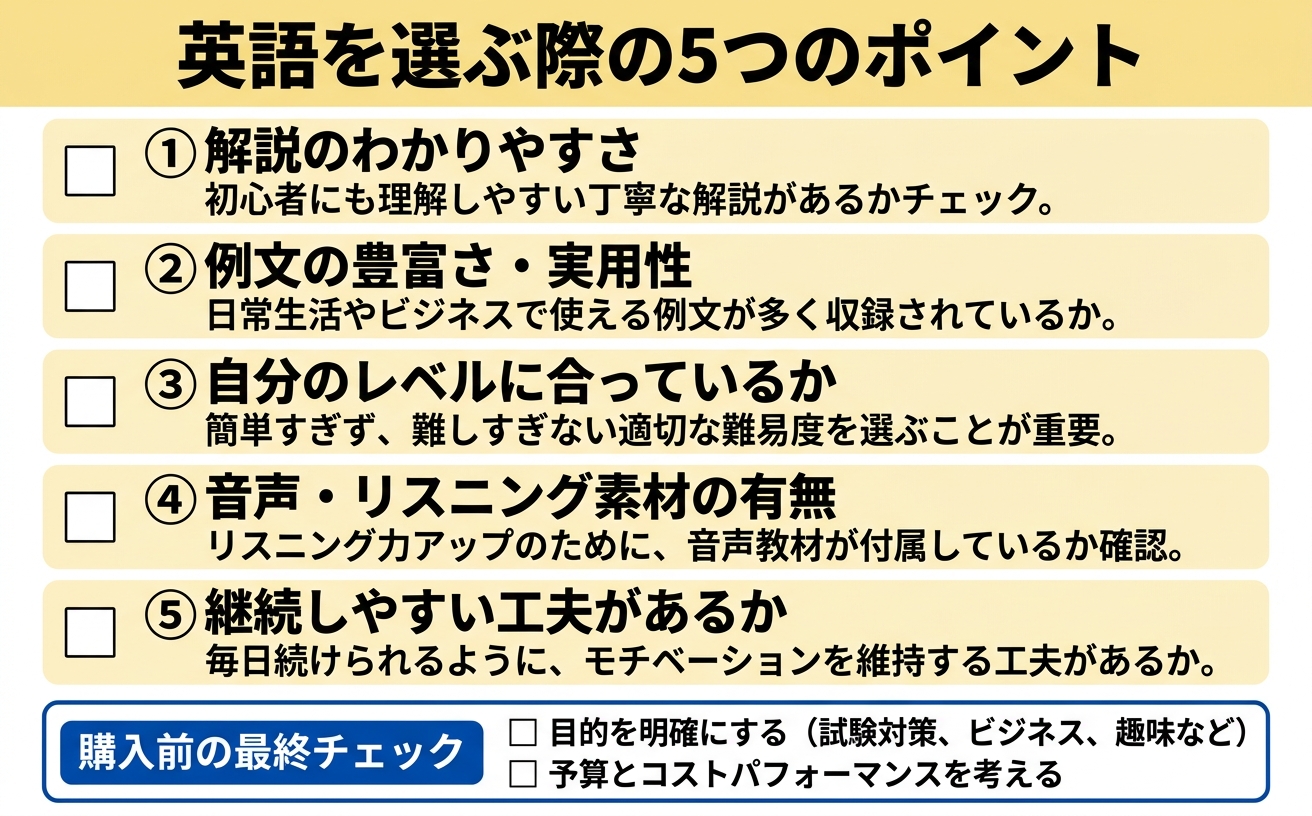 選び方チェックリスト