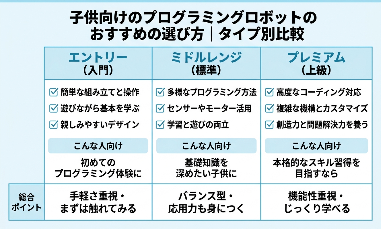 タイプ別比較・選び方ガイド