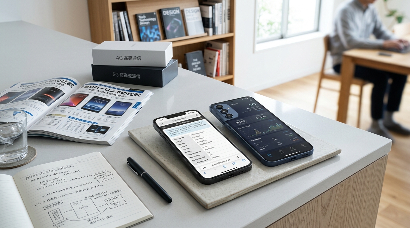 スマートフォンの4Gと5Gとは？通信速度や違いをわかりやすく解説