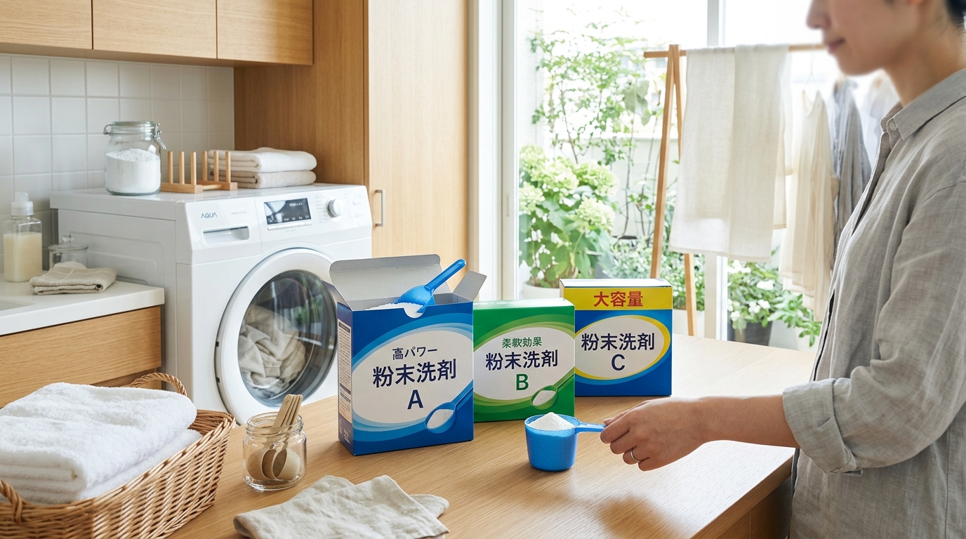 粉末洗濯洗剤おすすめ5選!無添加・泥汚れ特化・ふるさと納税対応まで徹底比較