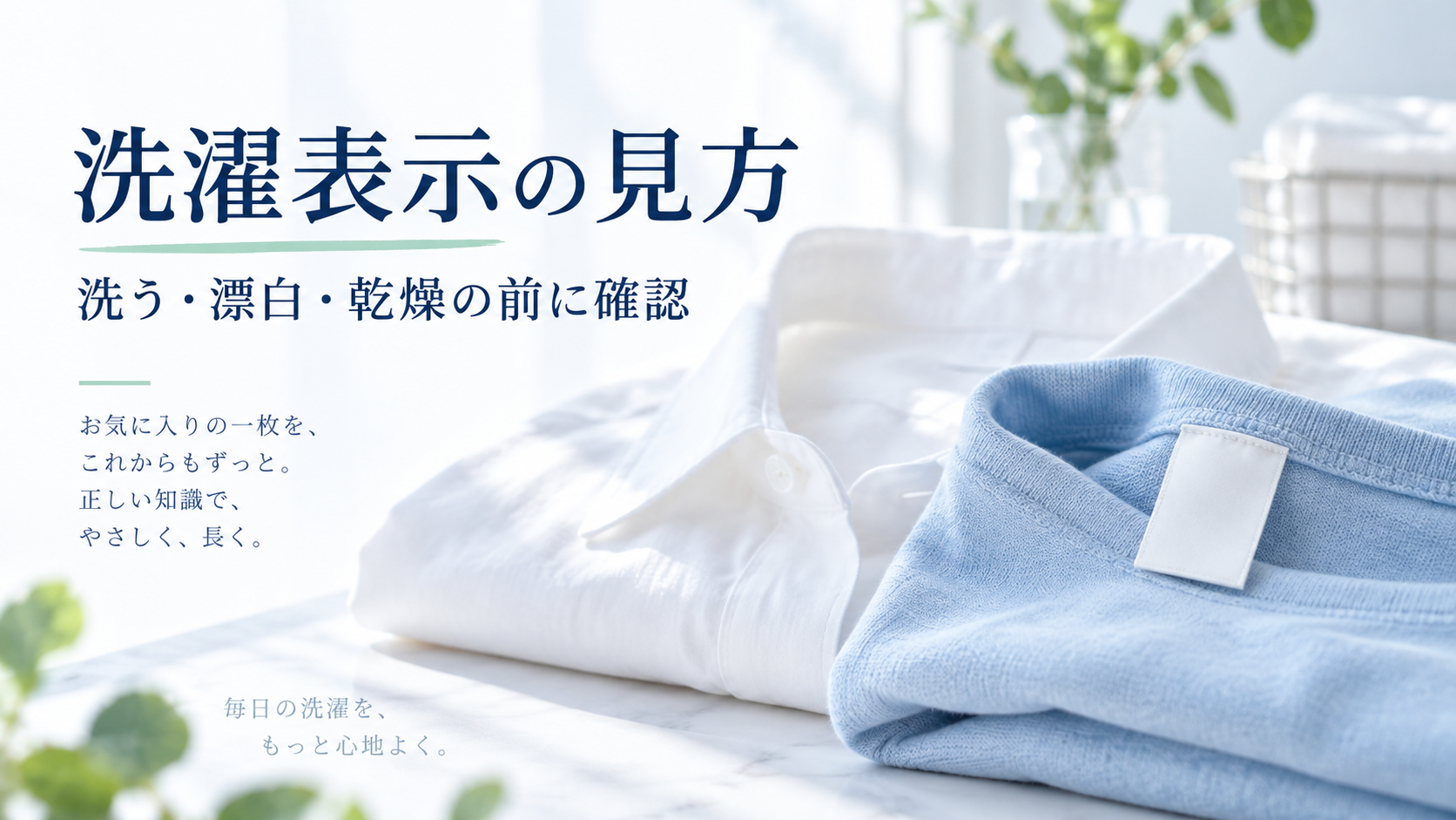 洗濯表示の見方｜洗える・漂白できる・乾燥できるを確認する手順