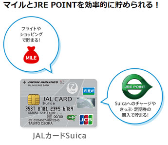 JALカードSuicaのマイルとJRE POINTを攻略しよう！