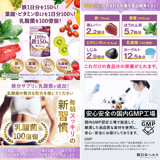 Milim 1日分の鉄150% - ベストアイテム Milim 1日分の鉄150