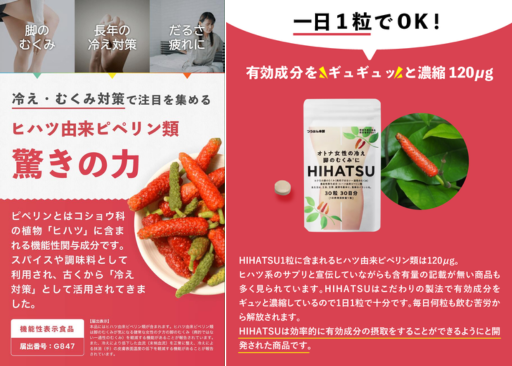 つうはん本舗 オトナ女性の冷え・脚のむくみに HIHATSU - ベストアイテム つうはん本舗 オトナ女性の冷え脚のむくみに HIHATSU
