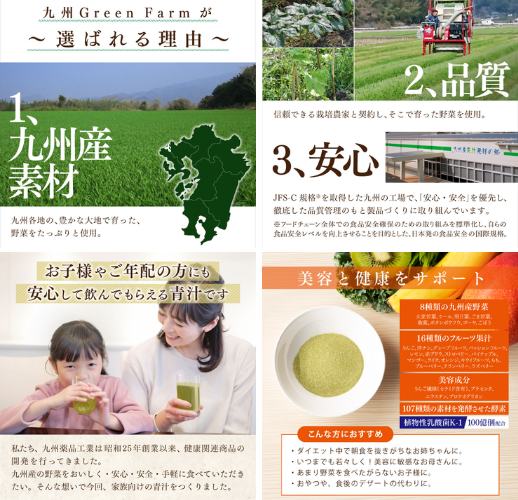 九州薬品工業 九州GreenFarm フルーツ青汁 - ベストアイテム 九州薬品工業 九州GreenFarm フルーツ青汁