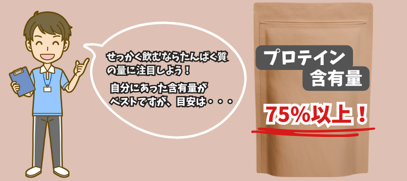 たんぱく質の含有率75%以上のものを選ぶ - ベストアイテム たんぱく質の含有率75以上のものを選ぶ