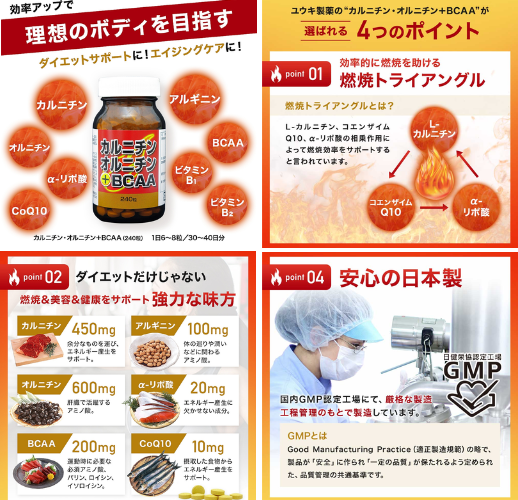 ユウキ製薬 カルニチン・オルニチン+BCAA - ベストアイテム ユウキ製薬 カルニチンオルニチン+BCAA