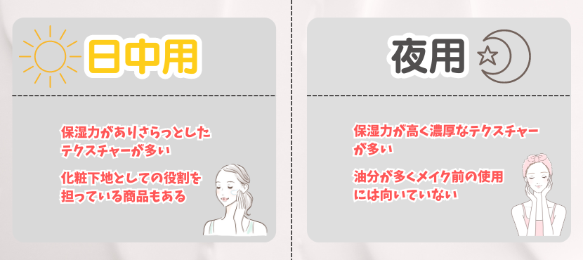 ナイトクリームと日中クリームとの違い - ベストアイテム ナイトクリームと日中クリームとの違い