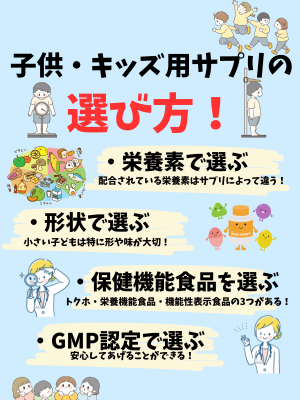 子供・キッズ用サプリの選び方のポイント - ベストアイテム 子供キッズ用サプリの選び方のポイント